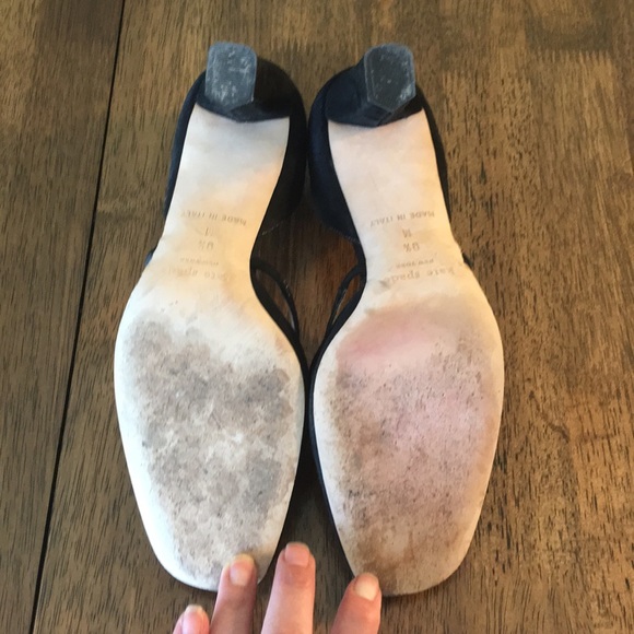 Kate Spade Suede Black Shoes - Sz 9.5 M - Picture 6 of 8